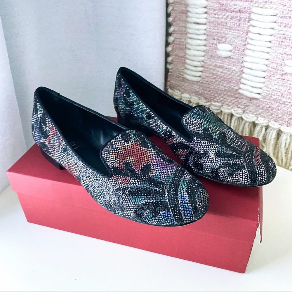 Vaneli Arlen Multi Sequined Flat Slip On Loafers Women’s 7 - Picture 2 of 8